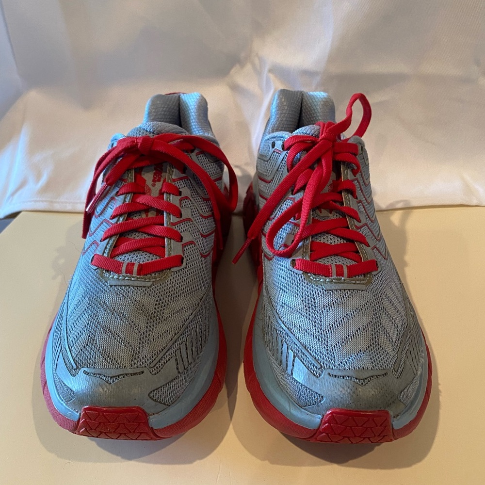 HOKA One One Clifton 4 Outdoor Voices Blue/Red - Size 6